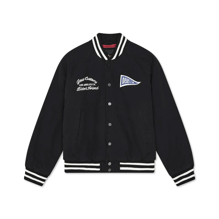 Deus Ex Machina Stadium Jacket Black
