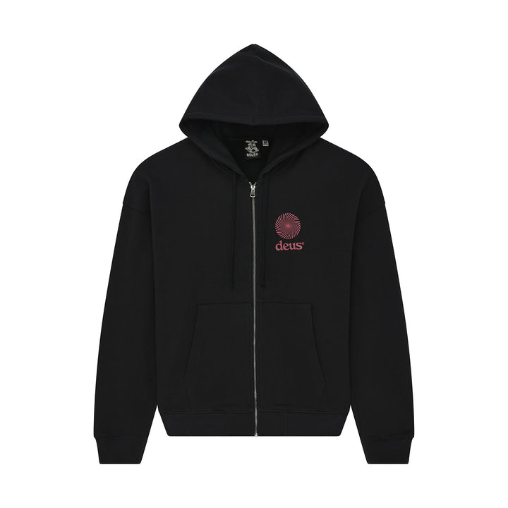 Deus Ex Machina Strata Zip Hoodie Black
