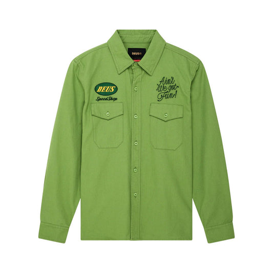Deus Ex Machina Tin Lizzie Shirt Tendril Green