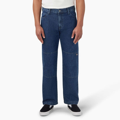 Dickies Loose Fit Double Knee Jeans Indigo Blue