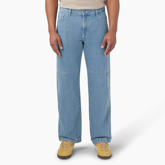 Dickies Loose Fit Double Knee Jeans Light Wash