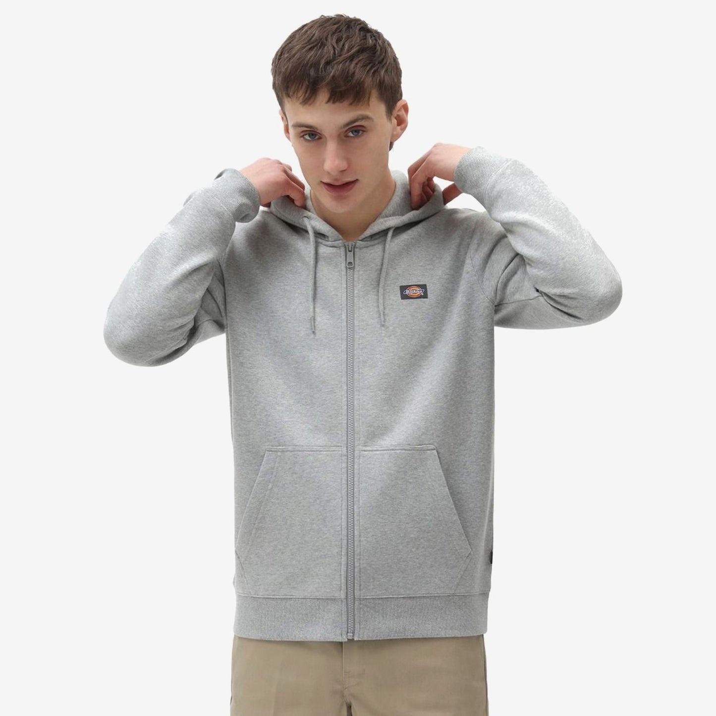 Dickies Oakport Zip Hoodie Grey