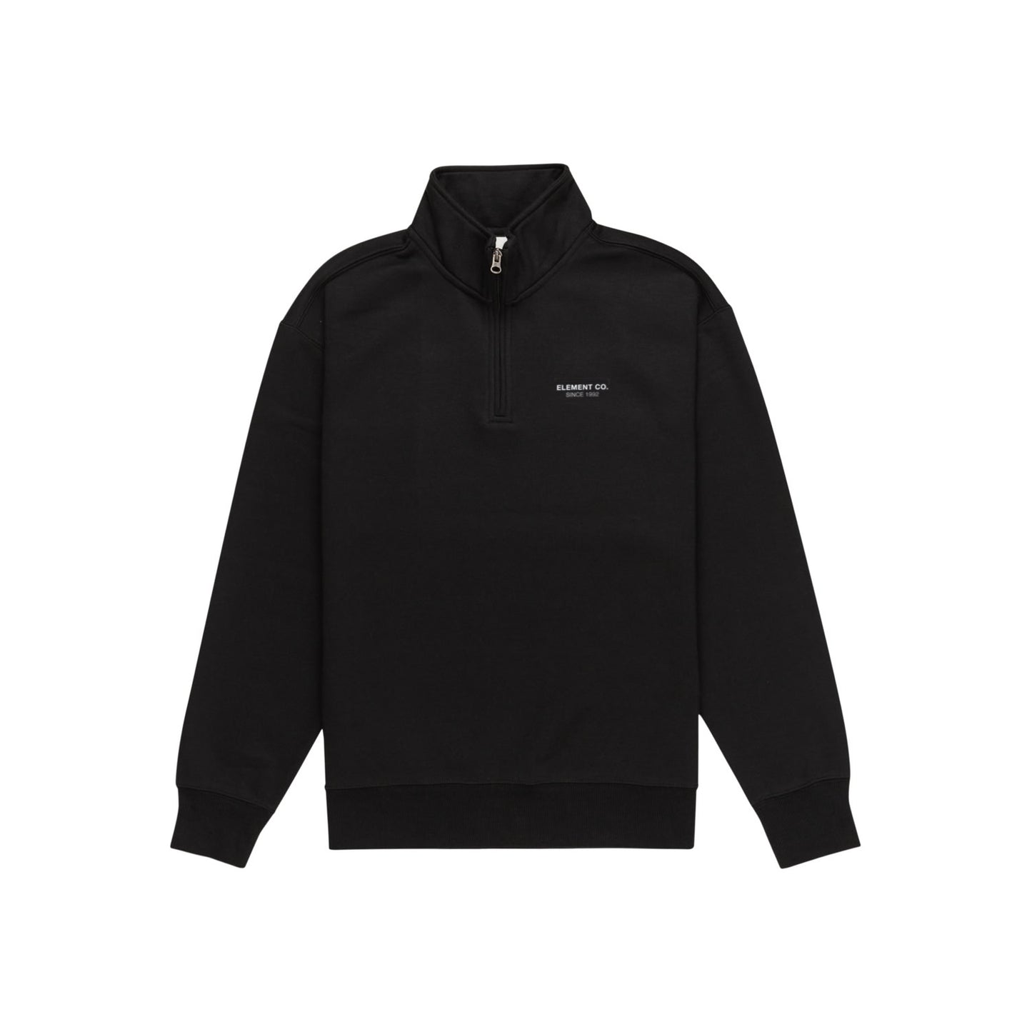 Element Co Quarter Zip Sweatshirt Flint Black