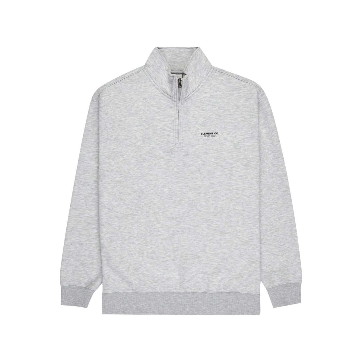 Element Co Quarter Zip Sweatshirt Mid Grey Heather