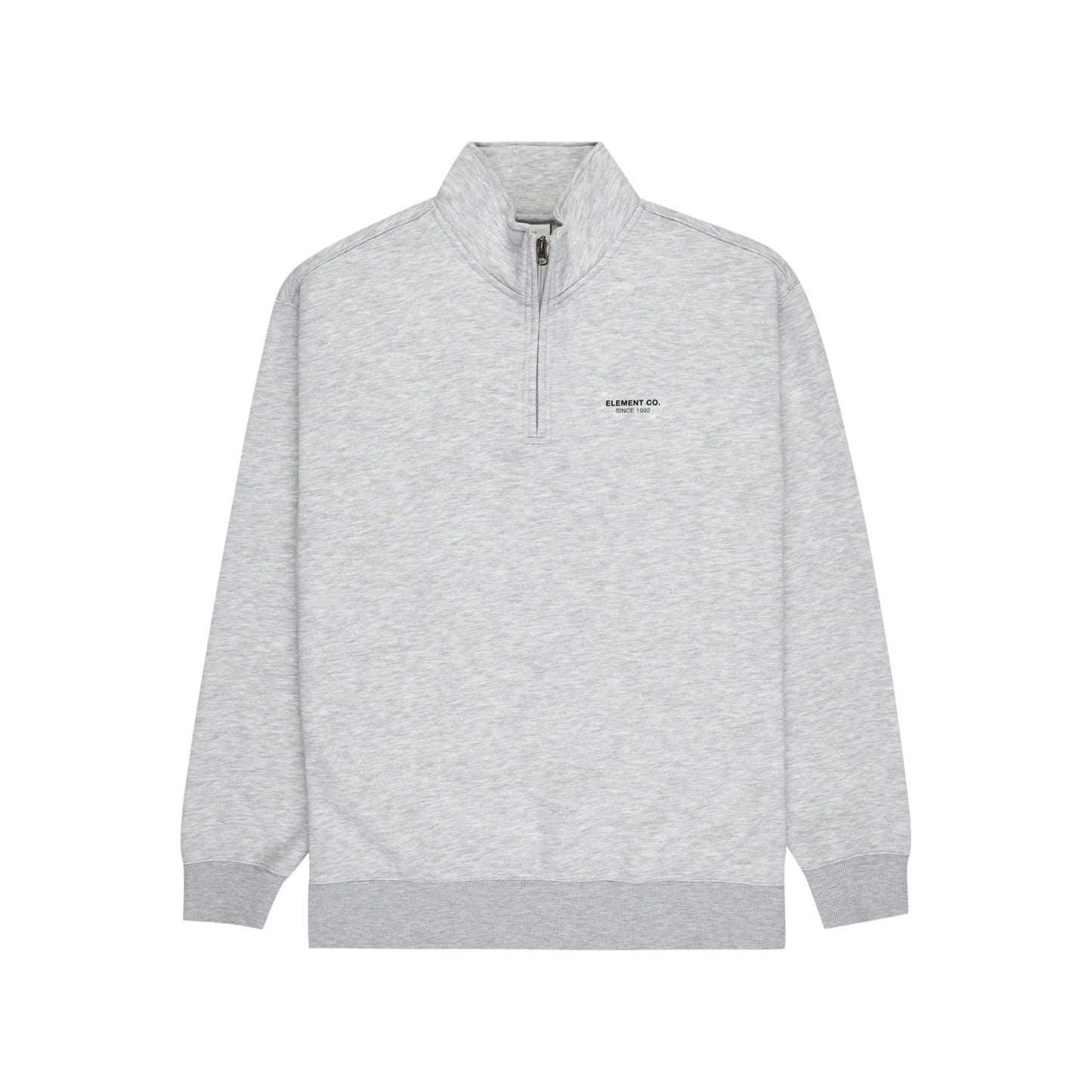 Element Co Quarter Zip Sweatshirt Mid Grey Heather
