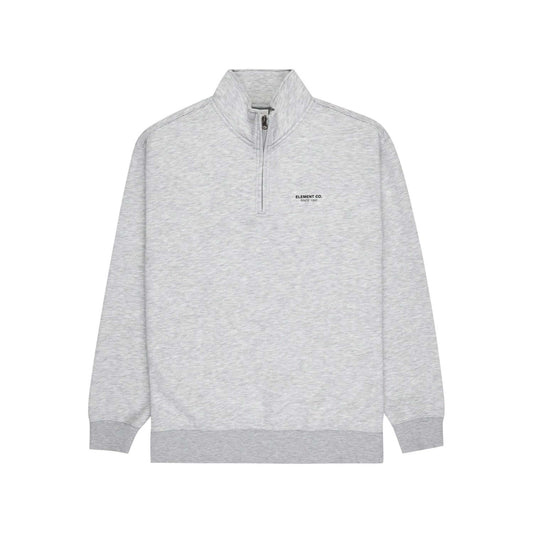 Element Co Quarter Zip Sweatshirt Mid Grey Heather