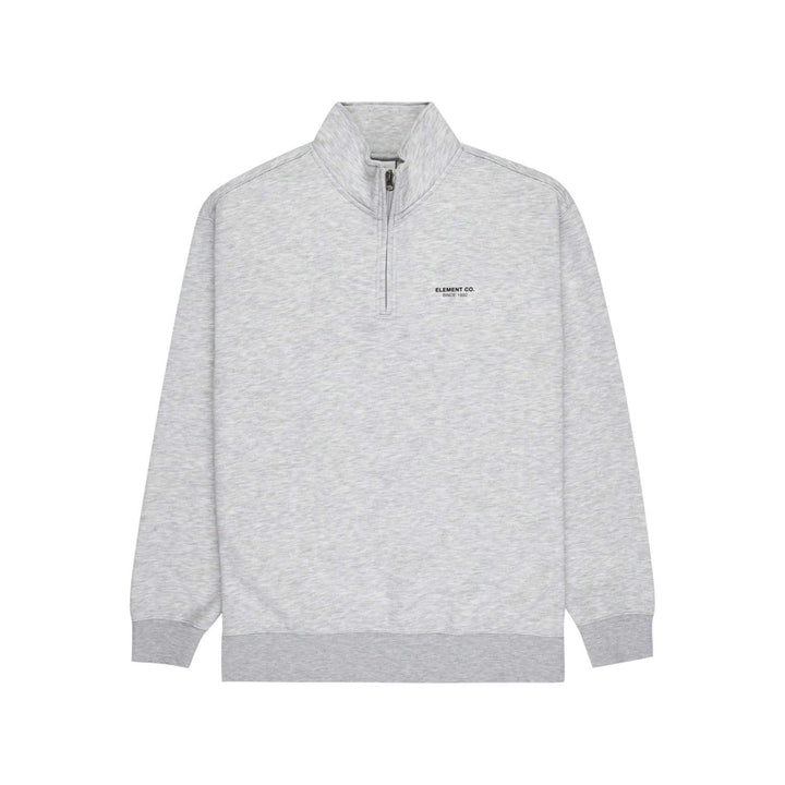 Element Co Quarter Zip Sweatshirt Mid Grey Heather
