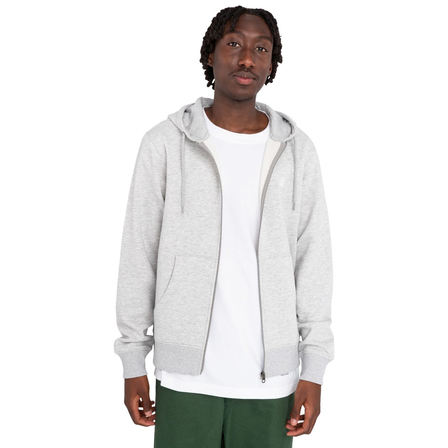 Element Cornell Classic Zip-Up Hoodie Mid Grey Heather