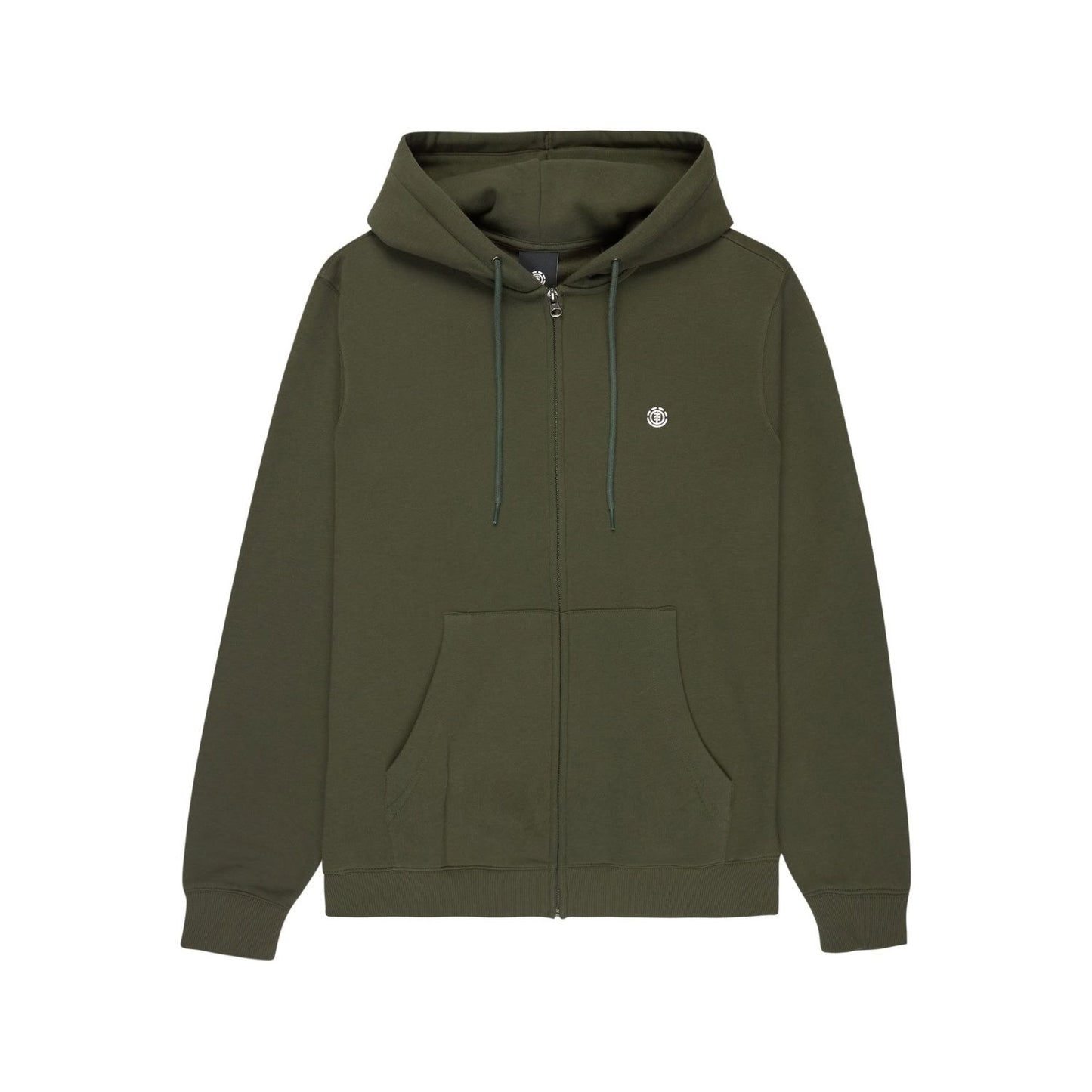 Element Icon Embroidery Zip Hoodie Forest Night