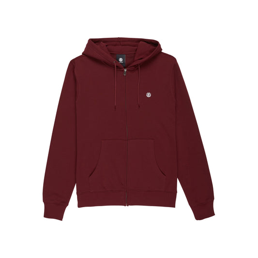 Element Icon Embroidery Zip Hoodie Zinfandel