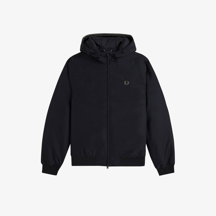 Fred Perry J1304 Hooded Brentham Jacket Black