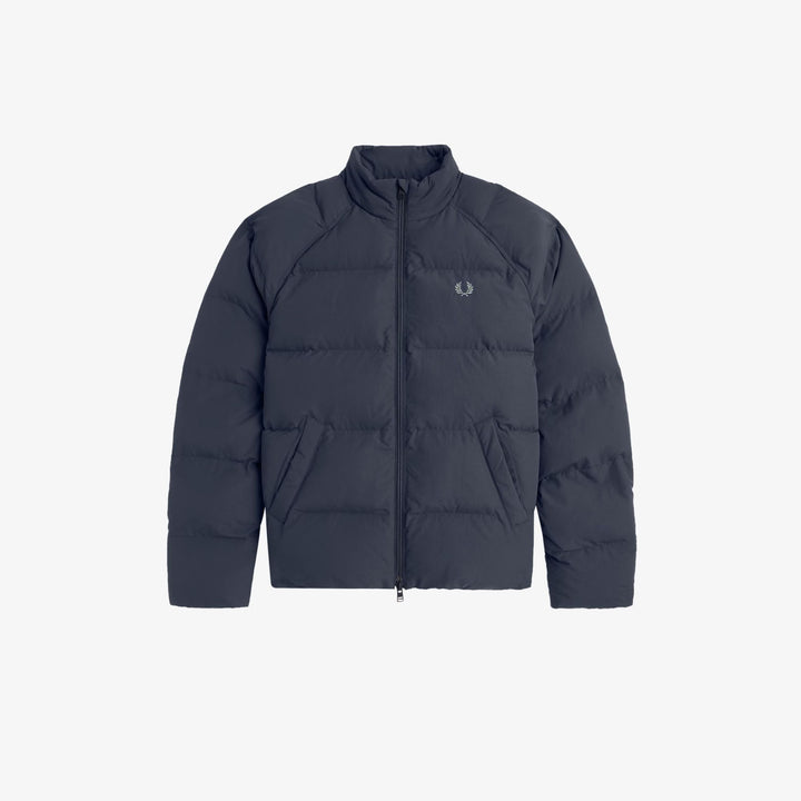 Fred Perry J1309 Raglan Sleeve Padded Jacket Dark Airforce