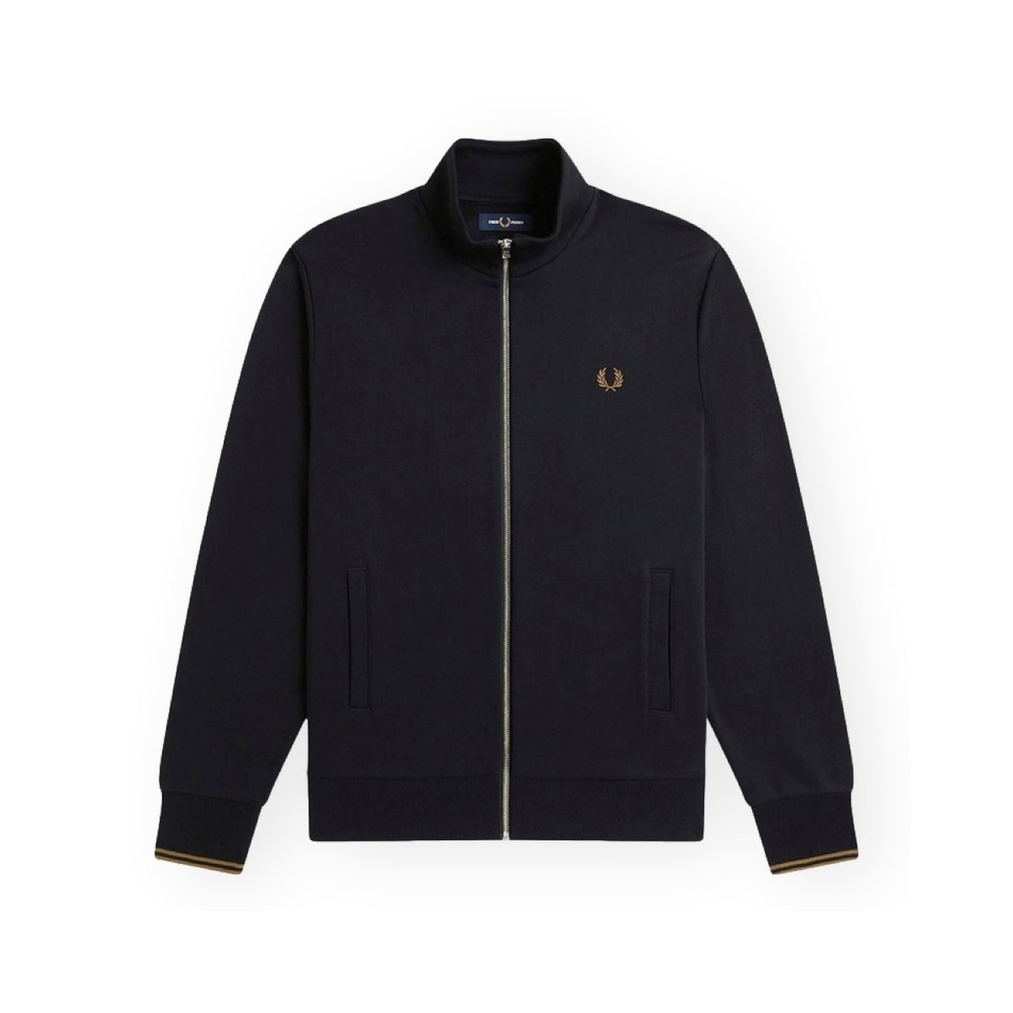 Fred Perry J1327 Zip Through Sweatshirt Black