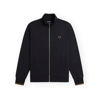 Fred Perry J1327 Zip Through Sweatshirt Black