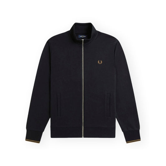 Fred Perry J1327 Zip Through Sweatshirt Black