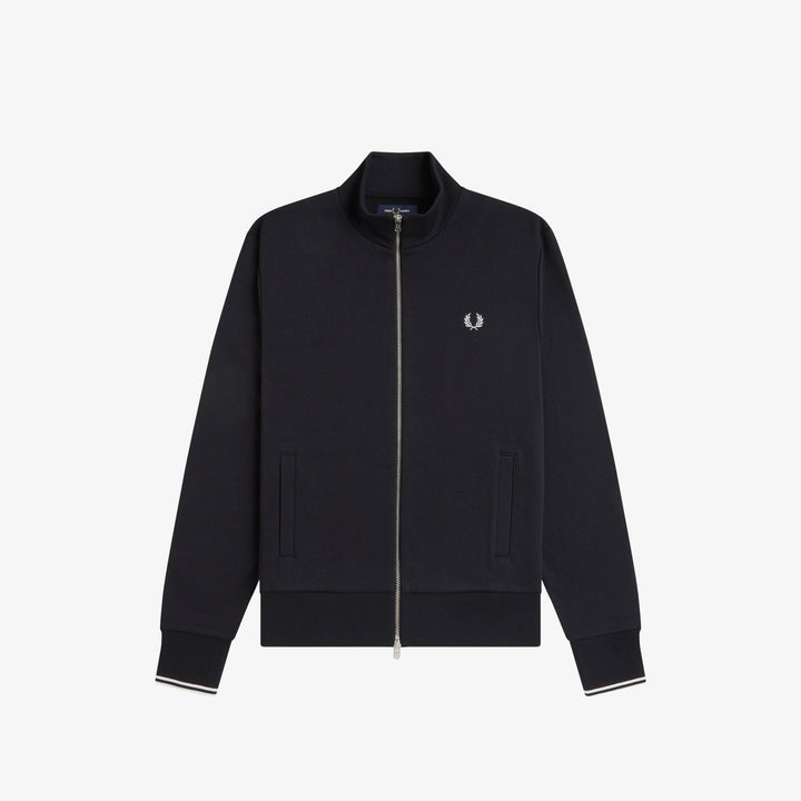 Fred Perry J3340 Zip Through Sweatshirt Black