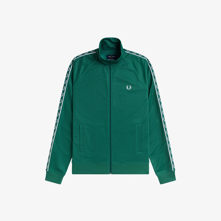 Fred Perry J5557 Contrast Tape Track Jacket Sport Green