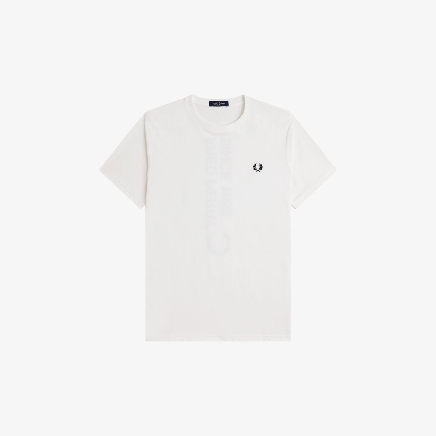 Fred Perry M1303 Bold Branding T-Shirt Snow White