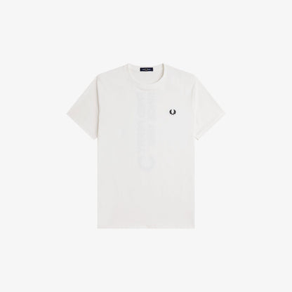 Fred Perry M1303 Bold Branding T-Shirt Snow White