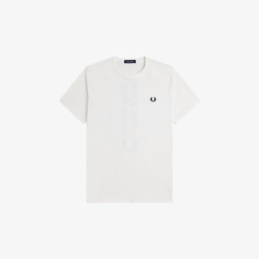 Fred Perry M1303 Bold Branding T-Shirt Snow White