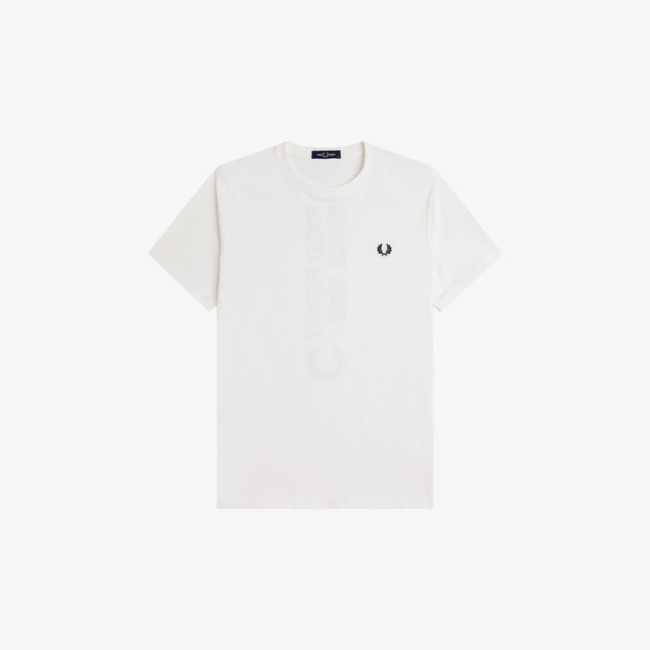 Fred Perry M1303 Bold Branding T-Shirt Snow White