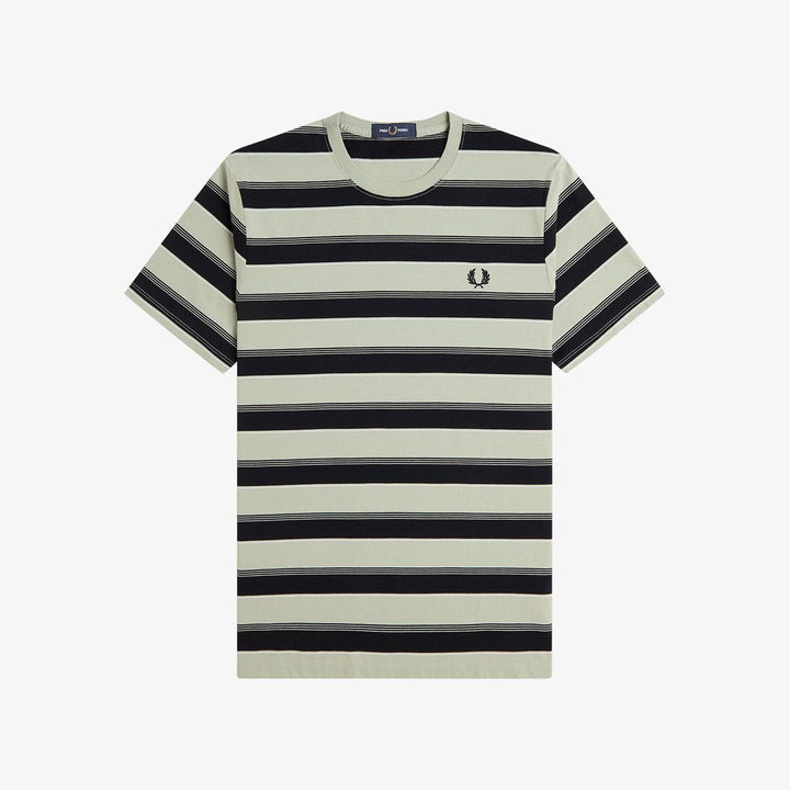 Fred Perry M2409 Fine Stripe T-Shirt Seagrass