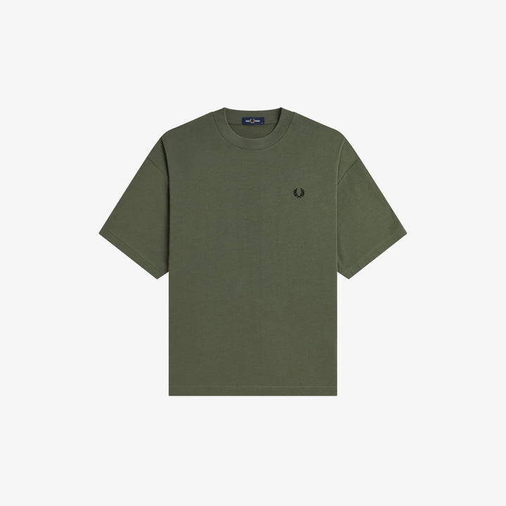 Fred Perry M2478 Glitch Graphic T-Shirt Laurel Wreath Green