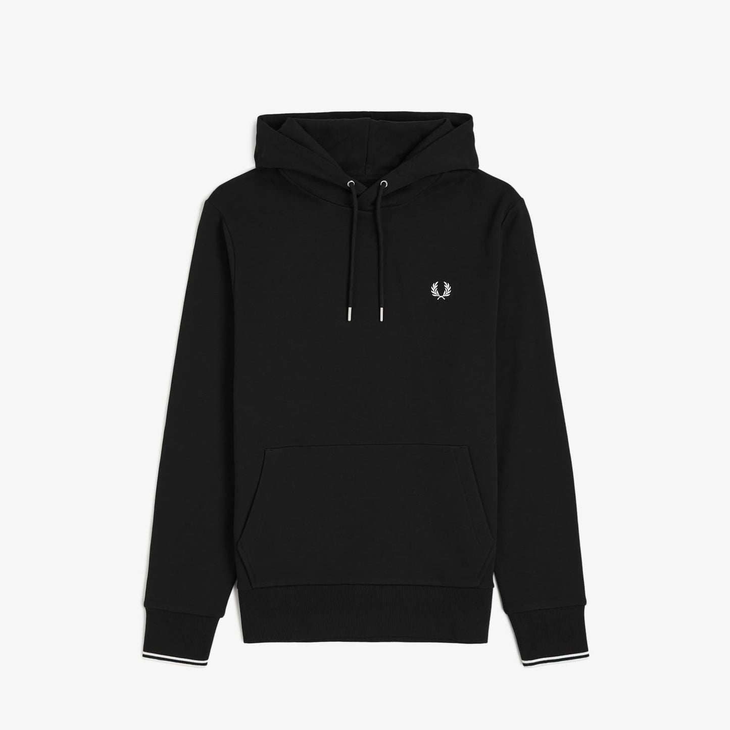 Fred Perry M2643 Tipped Hooded Sweatshirt Black