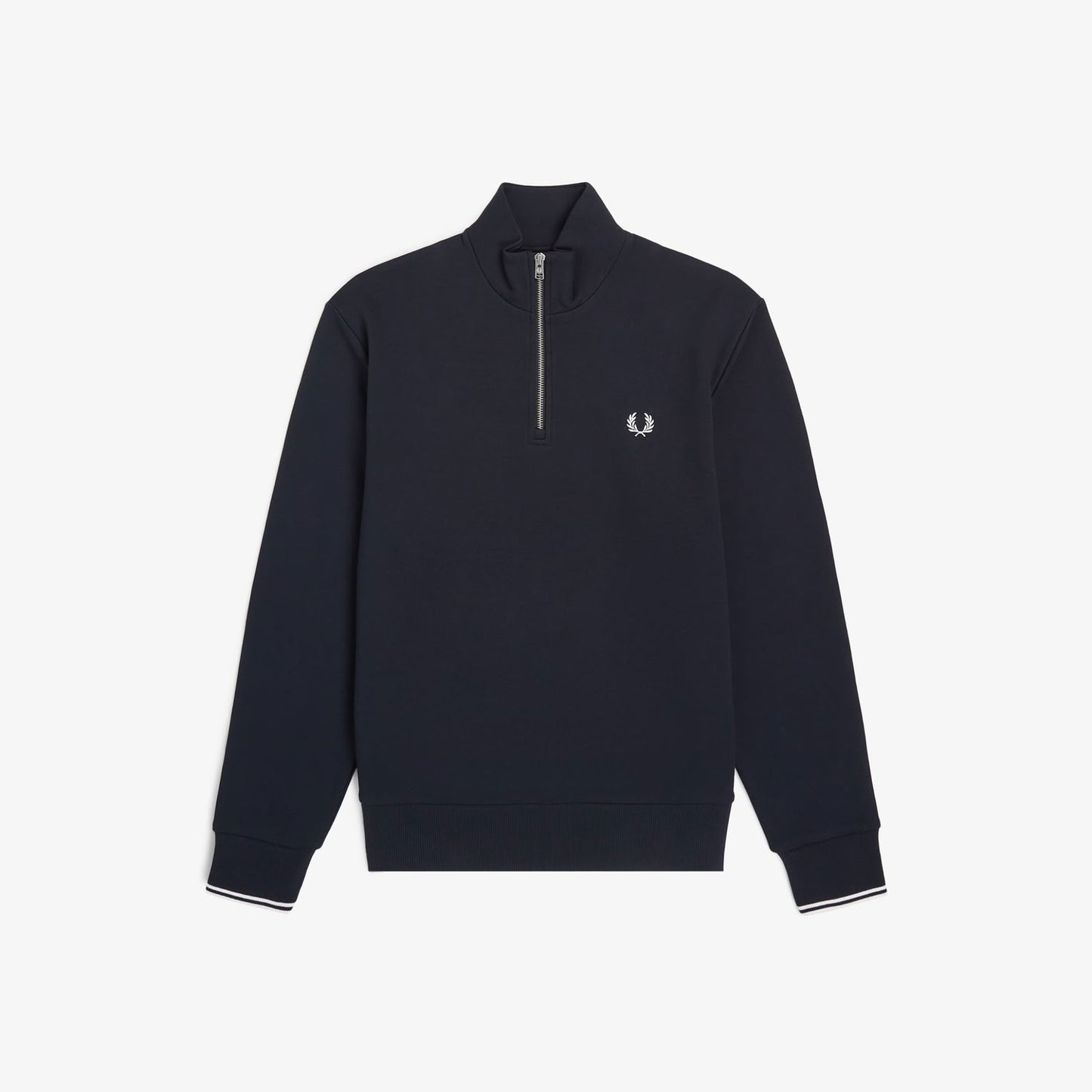 Fred Perry M3574 Half Zip Sweatshirt Navy