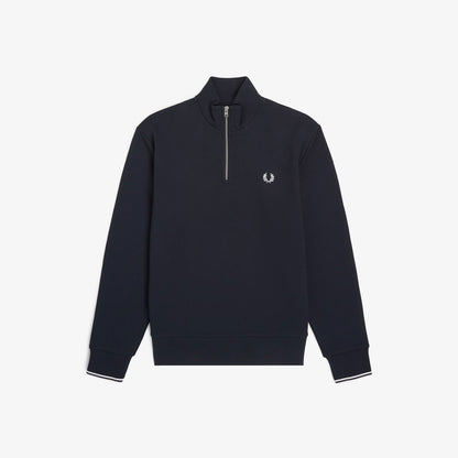 Fred Perry M3574 Half Zip Sweatshirt Navy