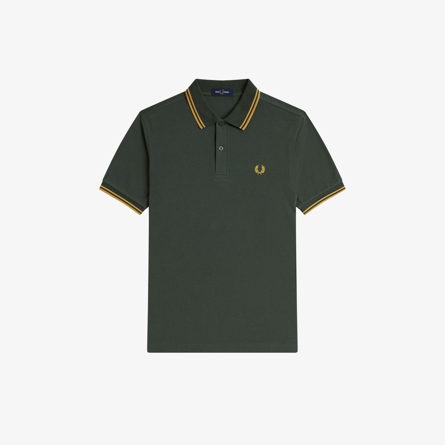 Fred Perry M3600 Polo Court Green Honeycomb