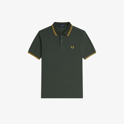 Fred Perry M3600 Polo Court Green Honeycomb
