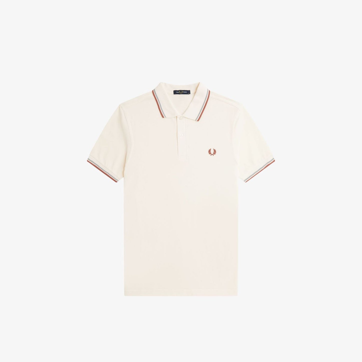 Fred Perry M3600 Polo Light Ecru Silver Blue Cinnamon