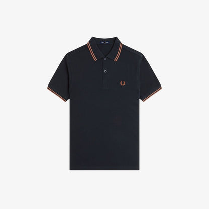 Fred Perry M3600 Polo Navy Cinnamon
