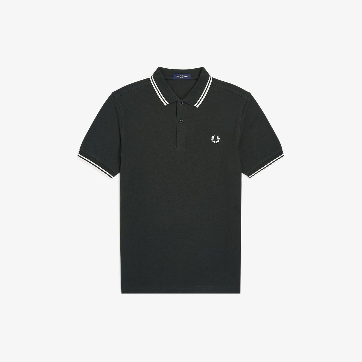 Fred Perry M3600 Polo Night Green Snow White