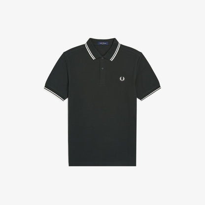 Fred Perry M3600 Polo Night Green Snow White