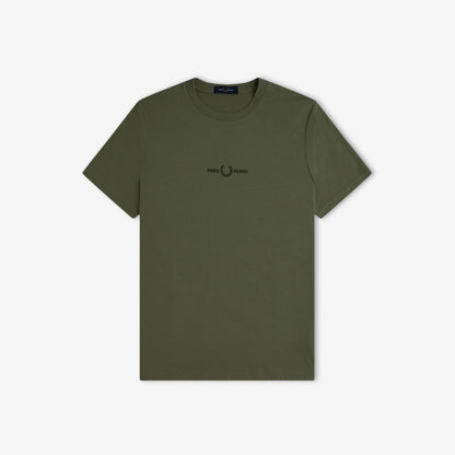 Fred Perry Embroidered M4580 T-Shirt Laurel Wreath Green
