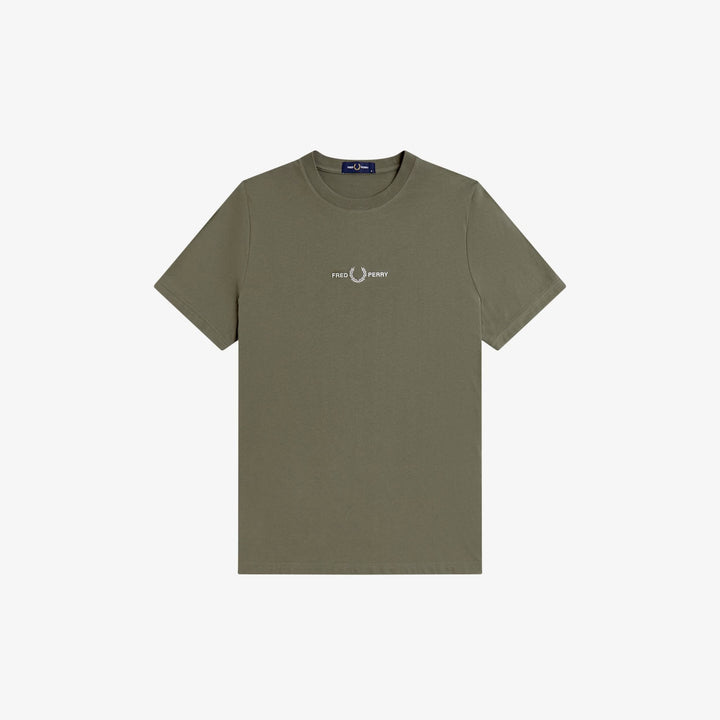 Fred Perry Embroidered M4580 T-Shirt Laurel Wreath Green
