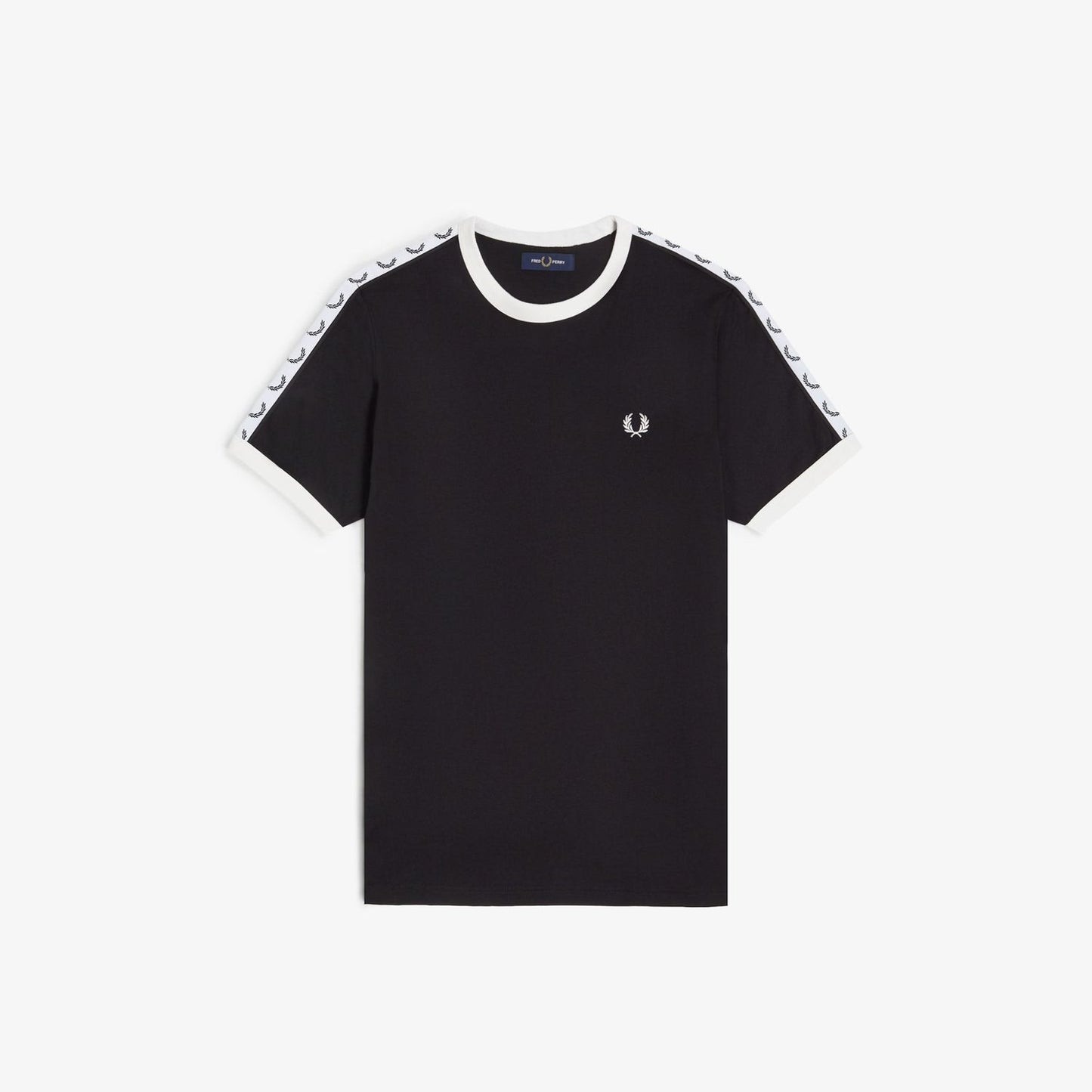 Fred Perry Taped Ringer M4620 T-Shirt Black