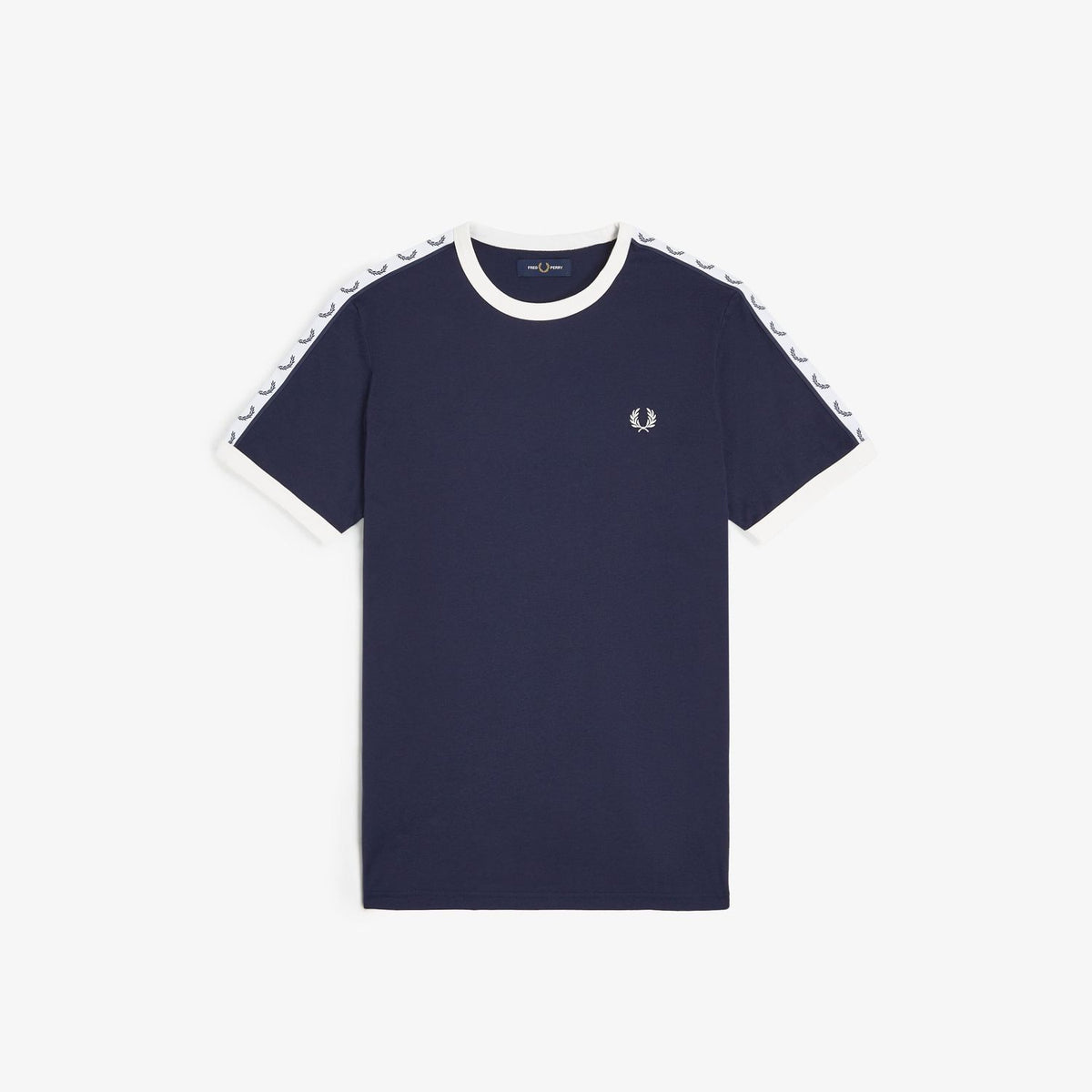 Fred Perry Taped Ringer M4620 T-Shirt Carbon Blue