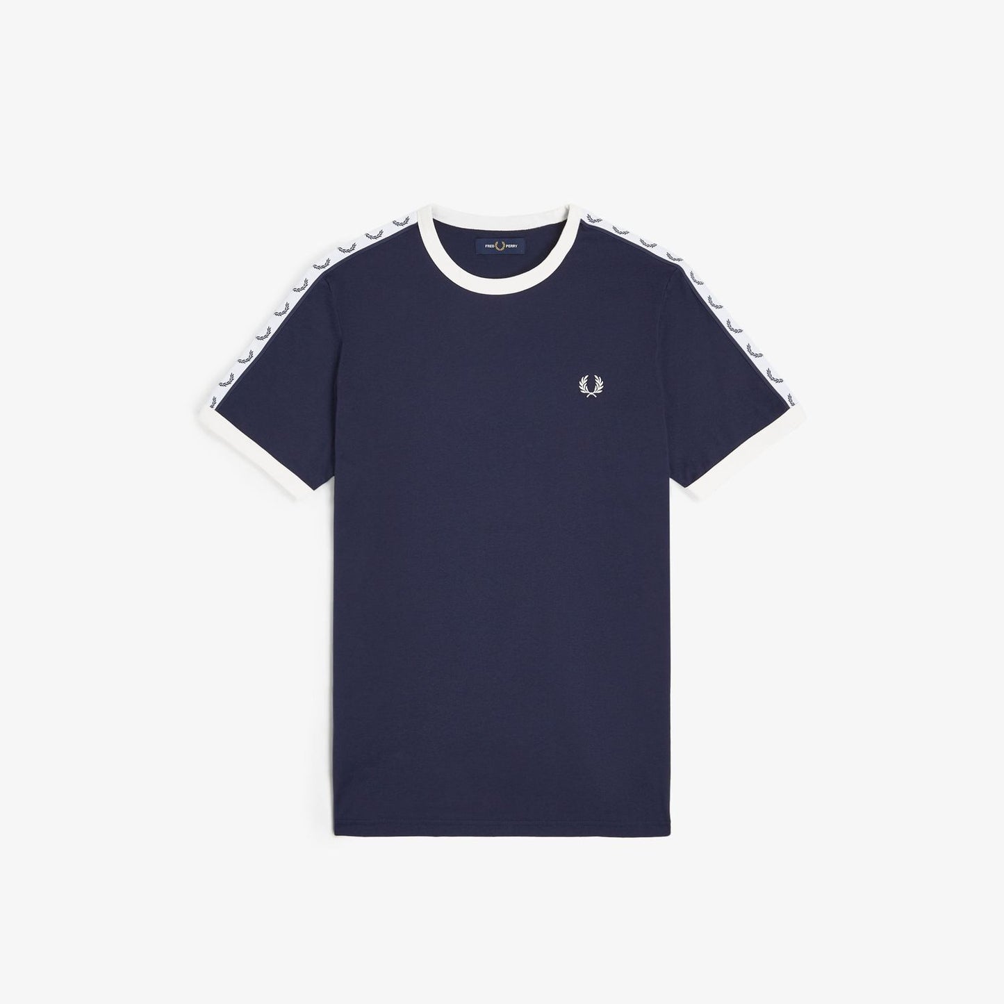Fred Perry Taped Ringer M4620 T-Shirt Carbon Blue