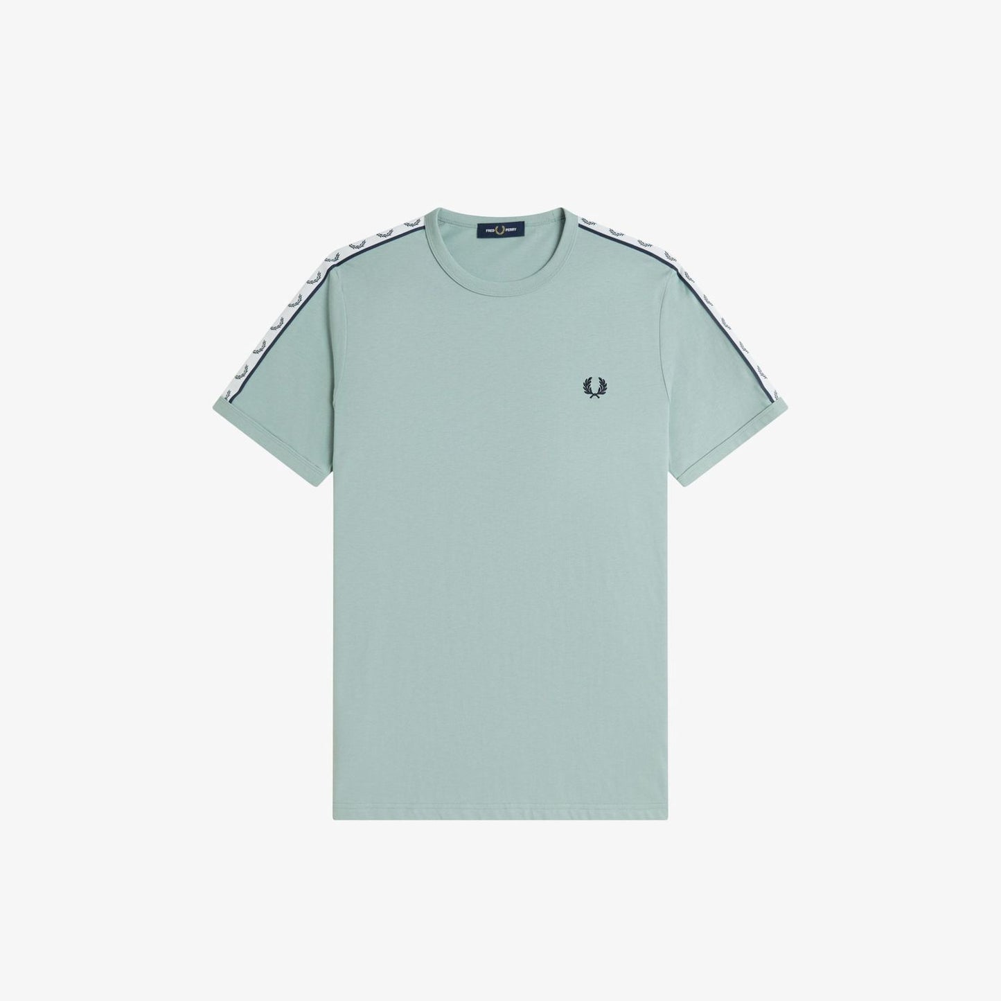 Fred Perry Taped Ringer M4620 T-Shirt Silver Blue
