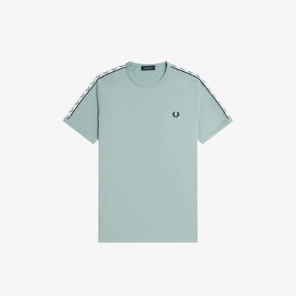 Fred Perry Taped Ringer M4620 T-Shirt Silver Blue