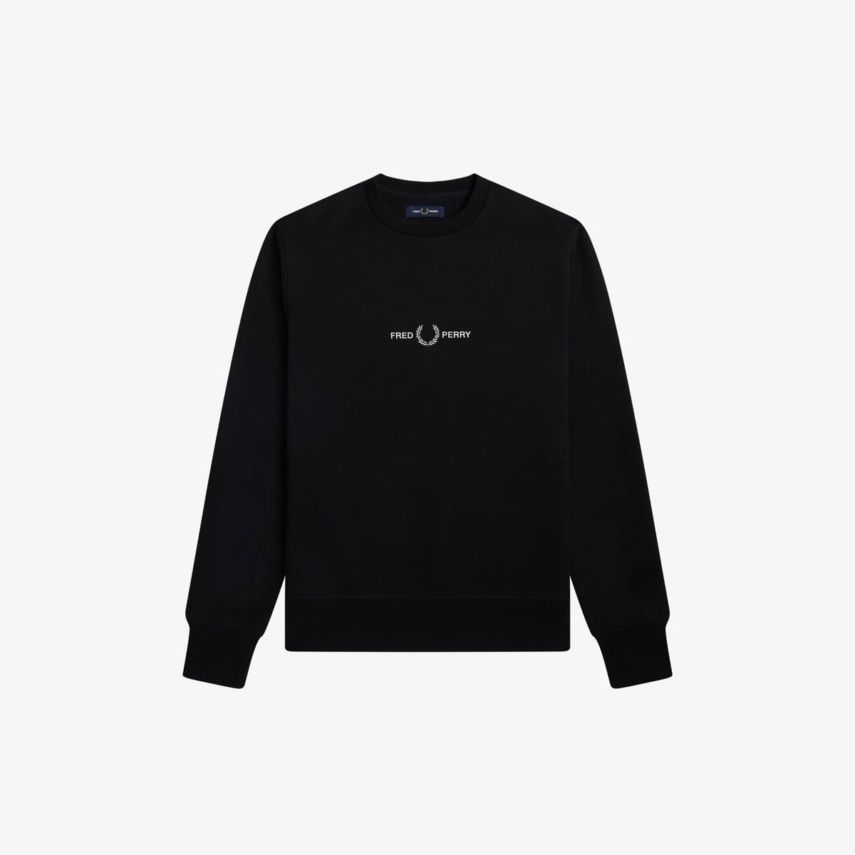 Fred Perry M4727 Embroidered Sweatshirt Black