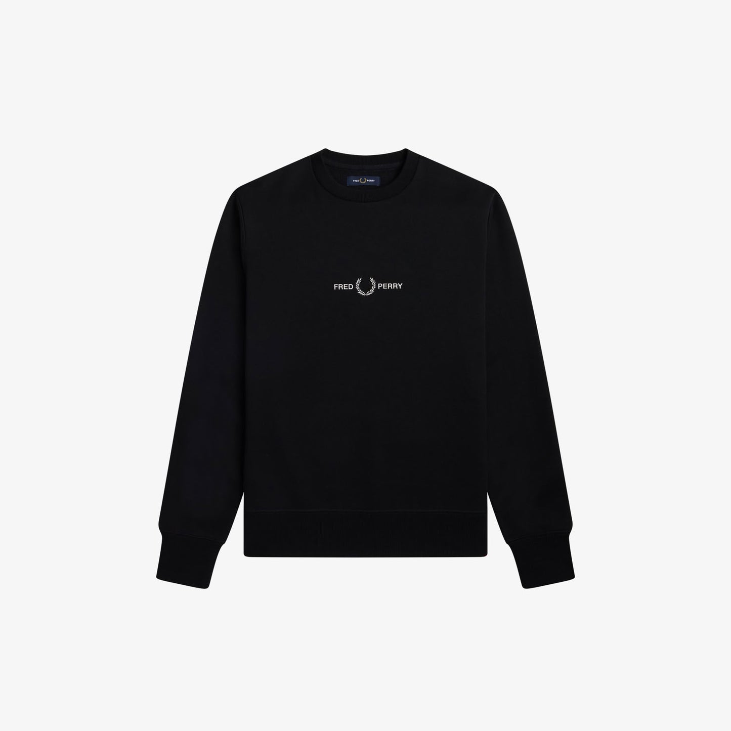 Fred Perry M4727 Embroidered Sweatshirt Black