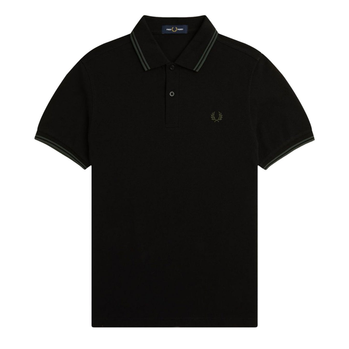 Fred Perry M6000 Polo Black Court Green