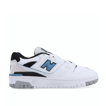 New Balance BB 550 Shoes White Black Blue (JN)