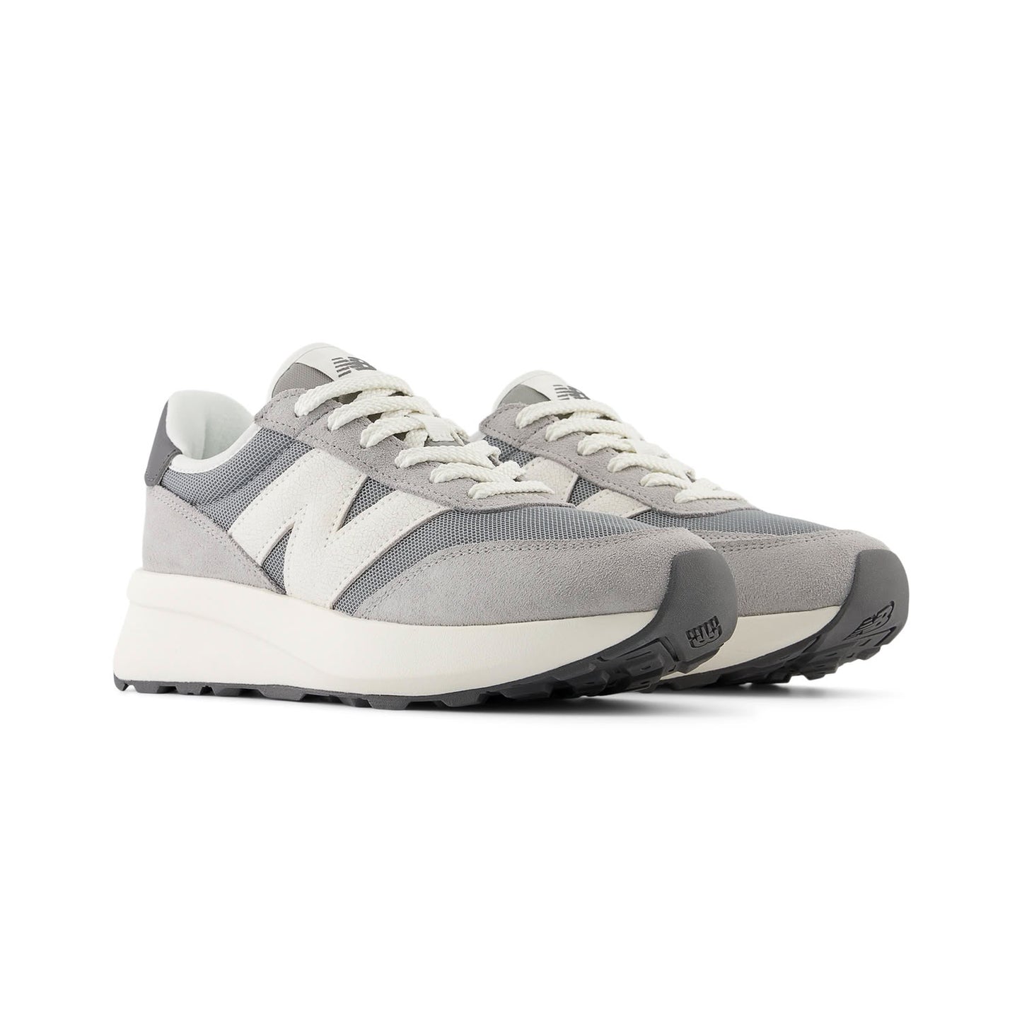 New Balance 370 Shoes Concrete Sea Salt