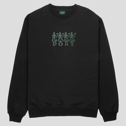 Pass~Port 4 Flowers Organic Fleece Sweater Black