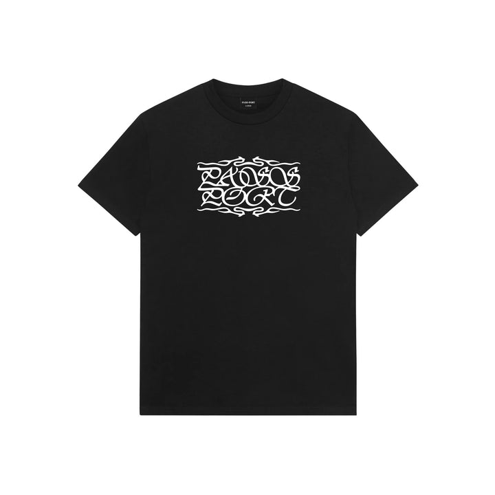 Pass~Port Calligraphy T-Shirt Black